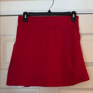 Red Women's Tennis Skirt